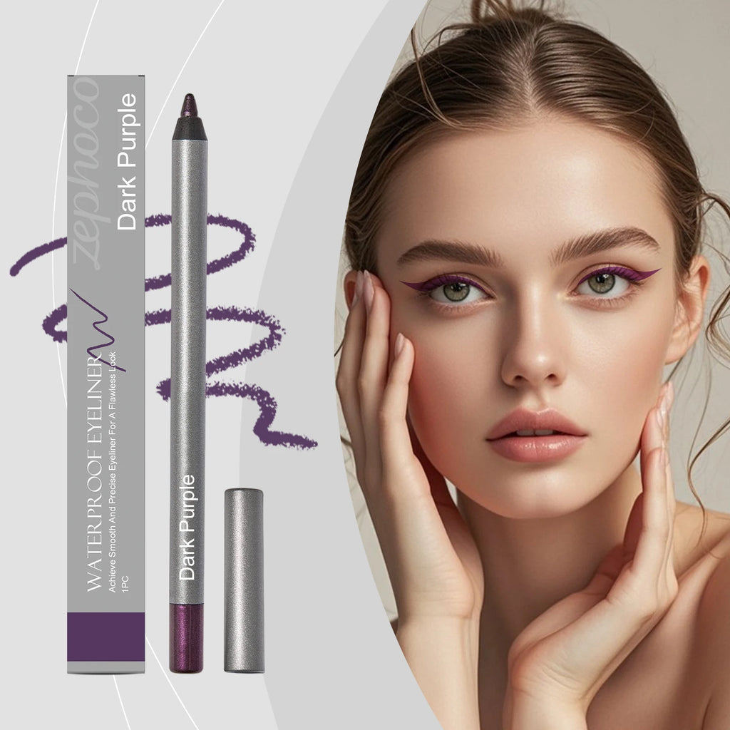 Zephoco Waterproof Eyeliner Pencil Smooth Smudge-Proof Water Resistant Cosmetics Gel Eyeliner Makeup for Eyes Enlargement 1pc
