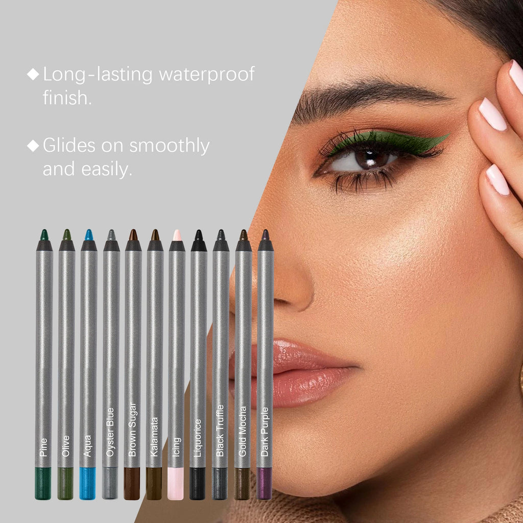 Zephoco Waterproof Eyeliner Pencil Smooth Smudge-Proof Water Resistant Cosmetics Gel Eyeliner Makeup for Eyes Enlargement 1pc