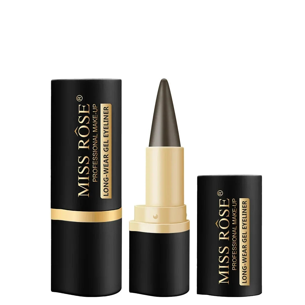 Gel Eyeliner Quick Dry Matte Smudge Proof Waterproof Eye Liner Pencil Bridal Wedding Day Party Stage Makeup for Women Girls