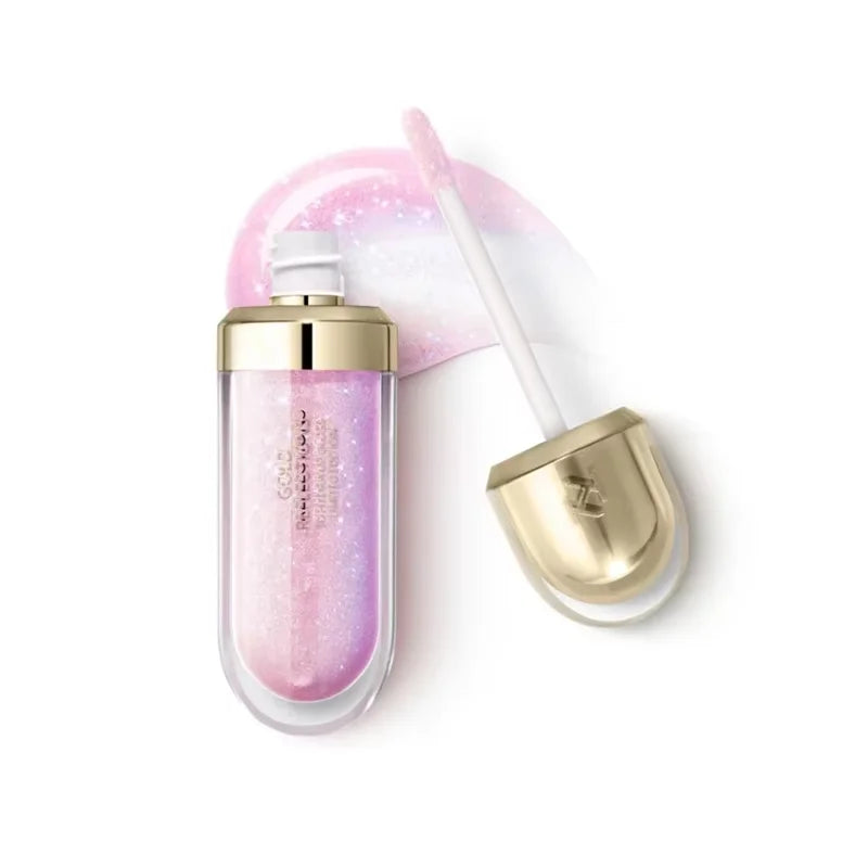 Original Kiko 3D Mirror Lip Glaze Waterproof Non Fading and Non Stick Cup Gentle Bean Paste Color Fine Shiny Point Charm Red