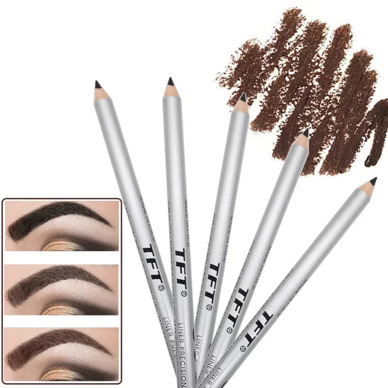 3pcs Eyebrow Pencil Waterproof Professional Women Eye Makeup Pen Easy Color Natural Black Brown Cosmetic Beauty Eyebrow Tools