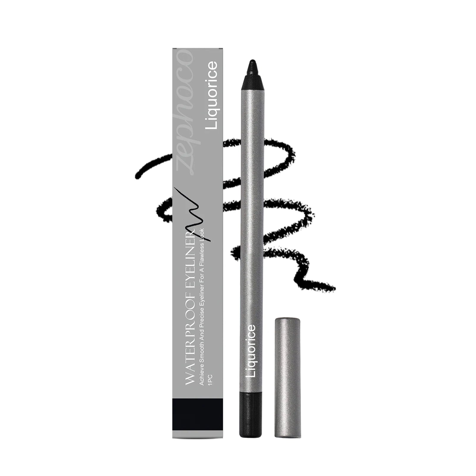 Zephoco Waterproof Eyeliner Pencil Smooth Smudge-Proof Water Resistant Cosmetics Gel Eyeliner Makeup for Eyes Enlargement 1pc
